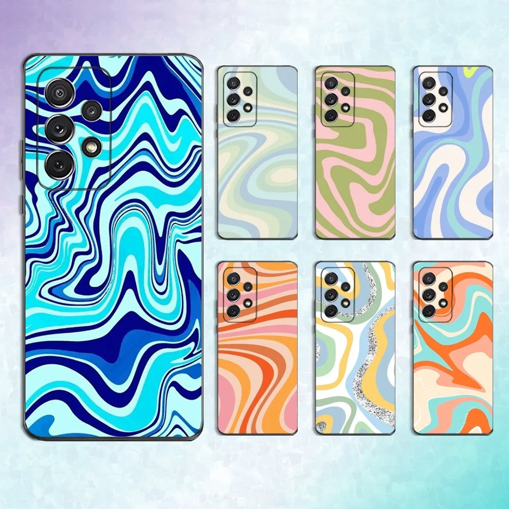 

Graffiti Art Abstract Swirl Phone Case For Samsung S25,S24,S23,S22,S21,S20,S10,Ultra,Plus,Lite,FE,Soft Silicone Black Cover