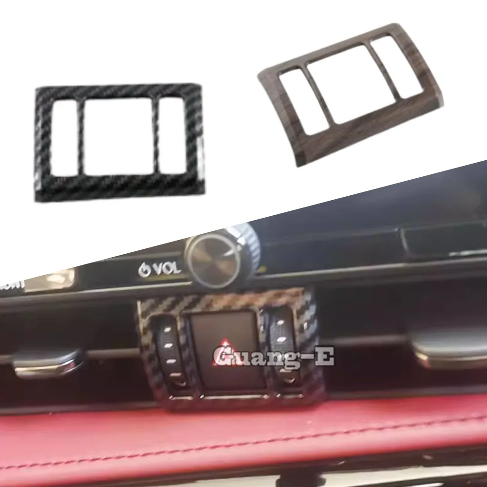 

For Lexus NX 250 260 350h 350 F 2022 2023 2024 Warning Lights Switch Panel Cover ABS Plastic Trim Frame Car Inner Accessories