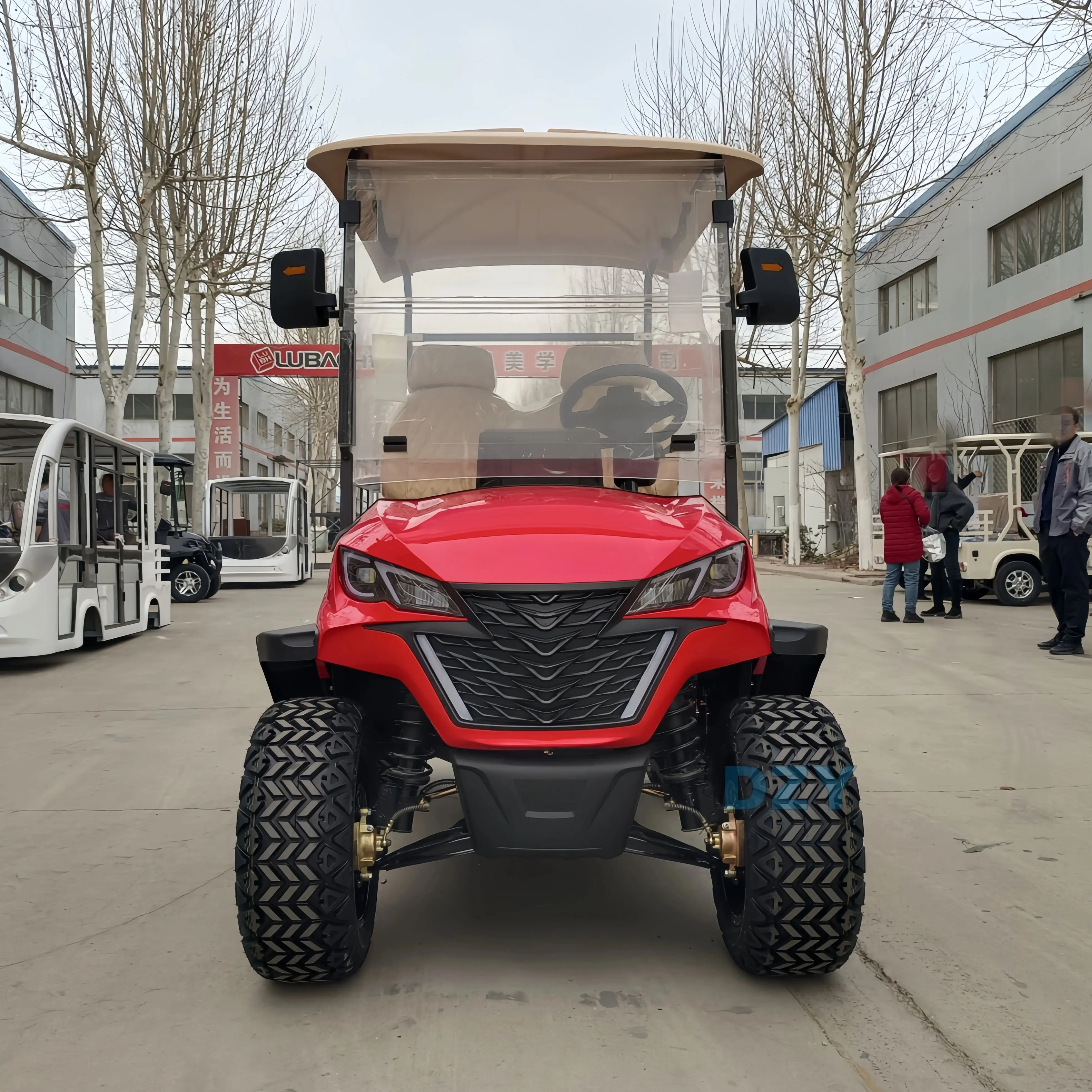 Factory CE certification 2-4 seater electric sightseeing car, lithium battery electric golf cart, product type golf course cart