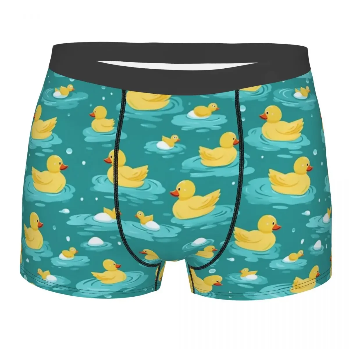 Custom Rubber Ducks Pattern Boxers Shorts Mens Cartoon Briefs Underwear Sexy Underpants