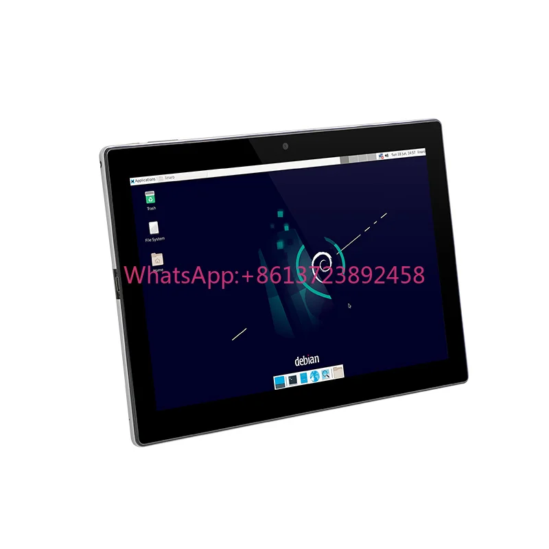Sunworld 10.1 Inch Aluminum POE Tablet Linux Debian Touch Screen 1280*800 Digital Signage LCD Display for Smart Healthcare
