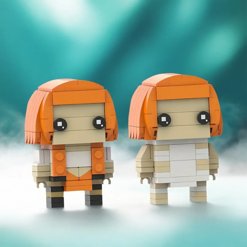 MOC Kids Puzzle Building Blocks Toys Gift Hot Science Fiction Movie Action Character Brickheadz Element Fifth Cartoon Doll Model
