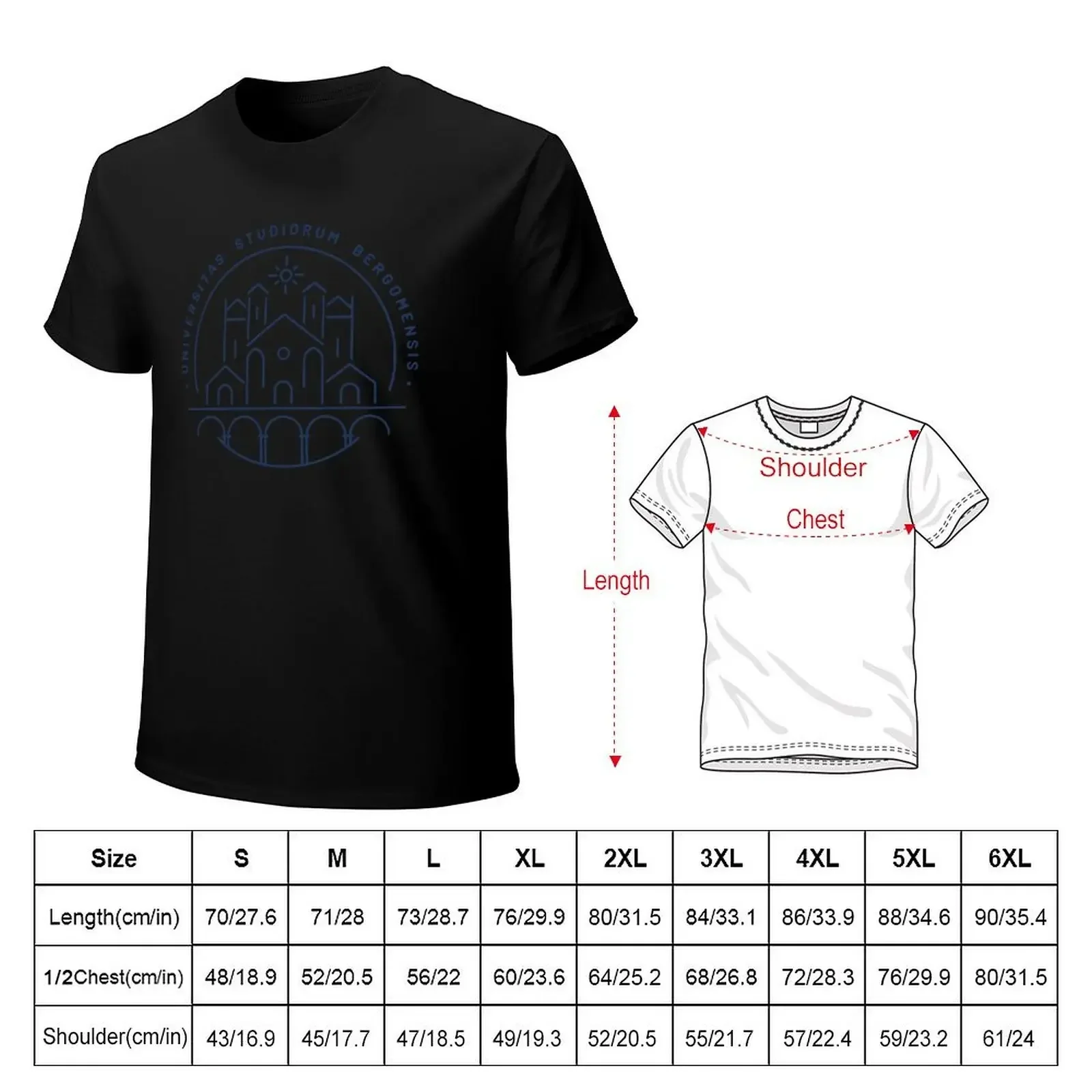 College of Bergamo T-shirt customs design your own summer tops Men's t shirts