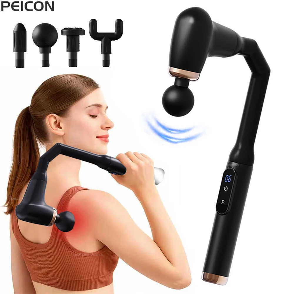 

Fascia Massage Gun Back Shoulder Massager Machine Professional Muscle Massage Gun High Frequency Handheld Electric Body Massager