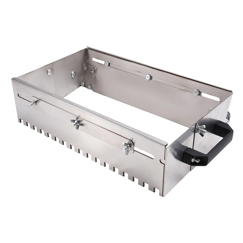 400-800 mm verstelbare vierkante gekerfde troffelmortelkam voor snelle en gelijk aanbrengen van lijm op de vloer