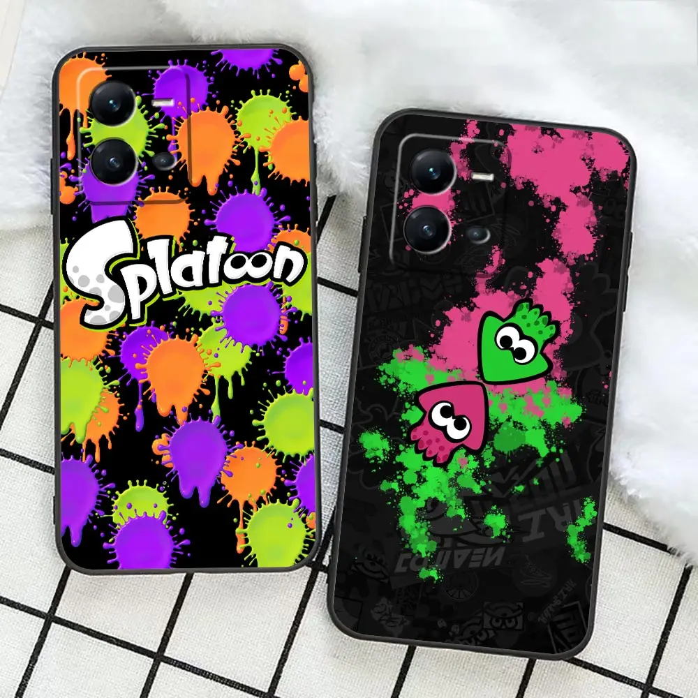 HOT Game S-Splatoon Phone Funda Case For VIVO X90 X80 X70 X60 X50 X30 X23 V29 V27 V25 V23 V23E V21 V21E V20 Case Capa Shell