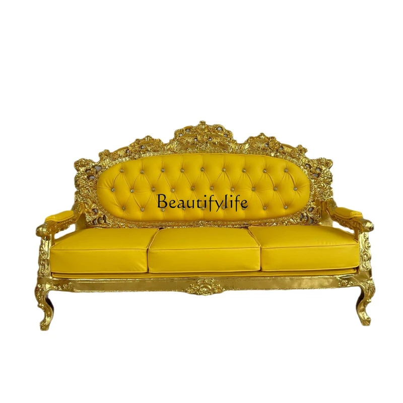 

High Back Cheap Gold Throne Chair Luxury Wedding Chair