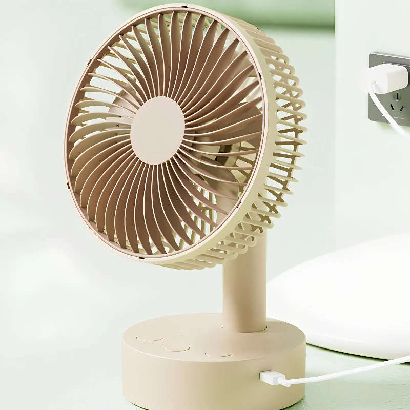 2026 new shaking head usb small fan student dormitory home charging desktop electric fan