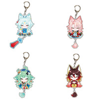 Honkai Star Rail Key Chain Ring Feixiao Kawii Q Version Figure Double Coated Acrylic Huohuo Jiaoqiu Tingyun Yukong Keychain
