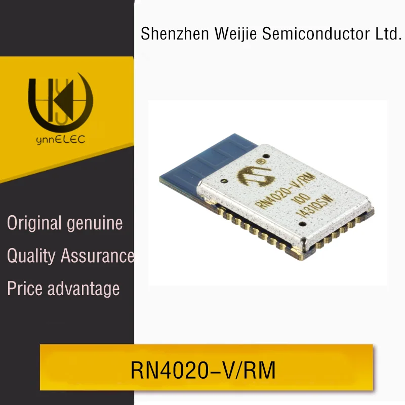 

RN4020-V/RM Bluetooth 4.1 BLE Module - IoT Wireless Chip w/ Onboard Antenna FCC CE Certified
