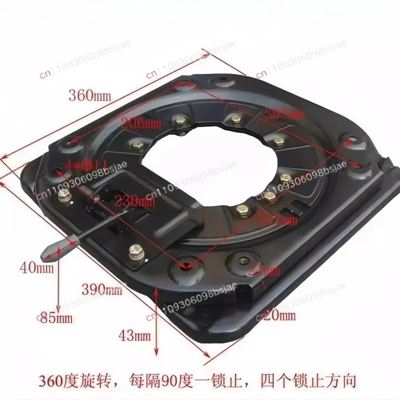 Germany Imported Car Seat 360 Degree Rotating Turntable Van RV Light Truck Commercial Vehicle Seat Modification Seat