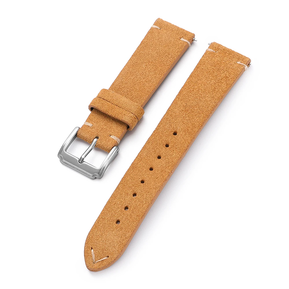 14mm 16mm 18mm 19mm 21mm 20mm 22mm Bandjes Suède Horlogebanden Quick Release zachte Kalfsleer Horlogeband Universele Vrouwen Mannen Armbanden - afbeelding 2