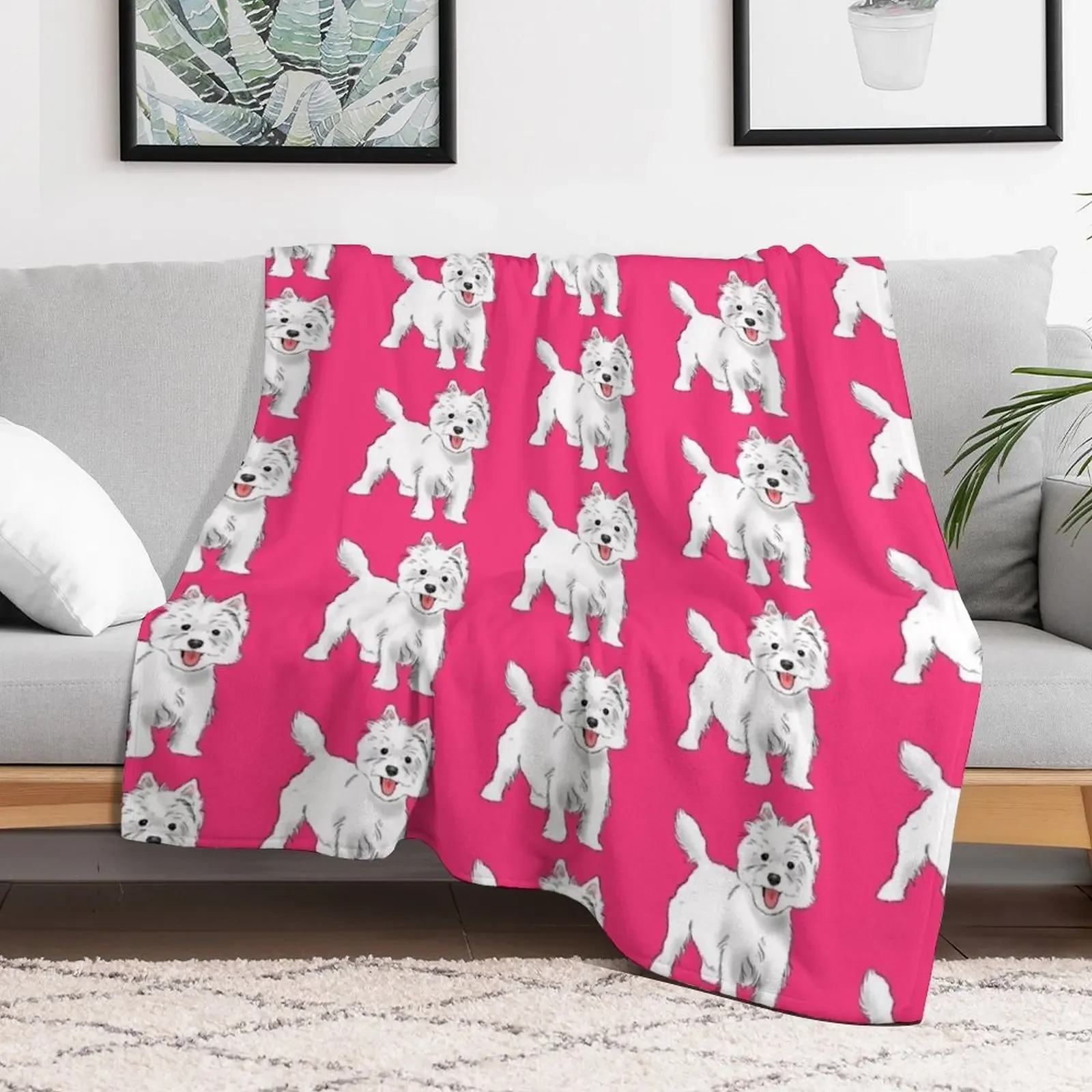 Westie, West Highland White Terrier رمي بطانية فاخرة مصمم شتوي أسرة بطانيات للطفل بطانيات جميلة #2