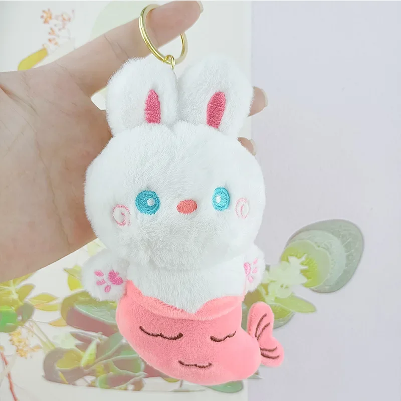 Animaux en peluche de dessin animé pour enfants, queue de beauté, pendentif beurre, série animale, porte-clés, beau souvenir exquis, souvenir de mariage