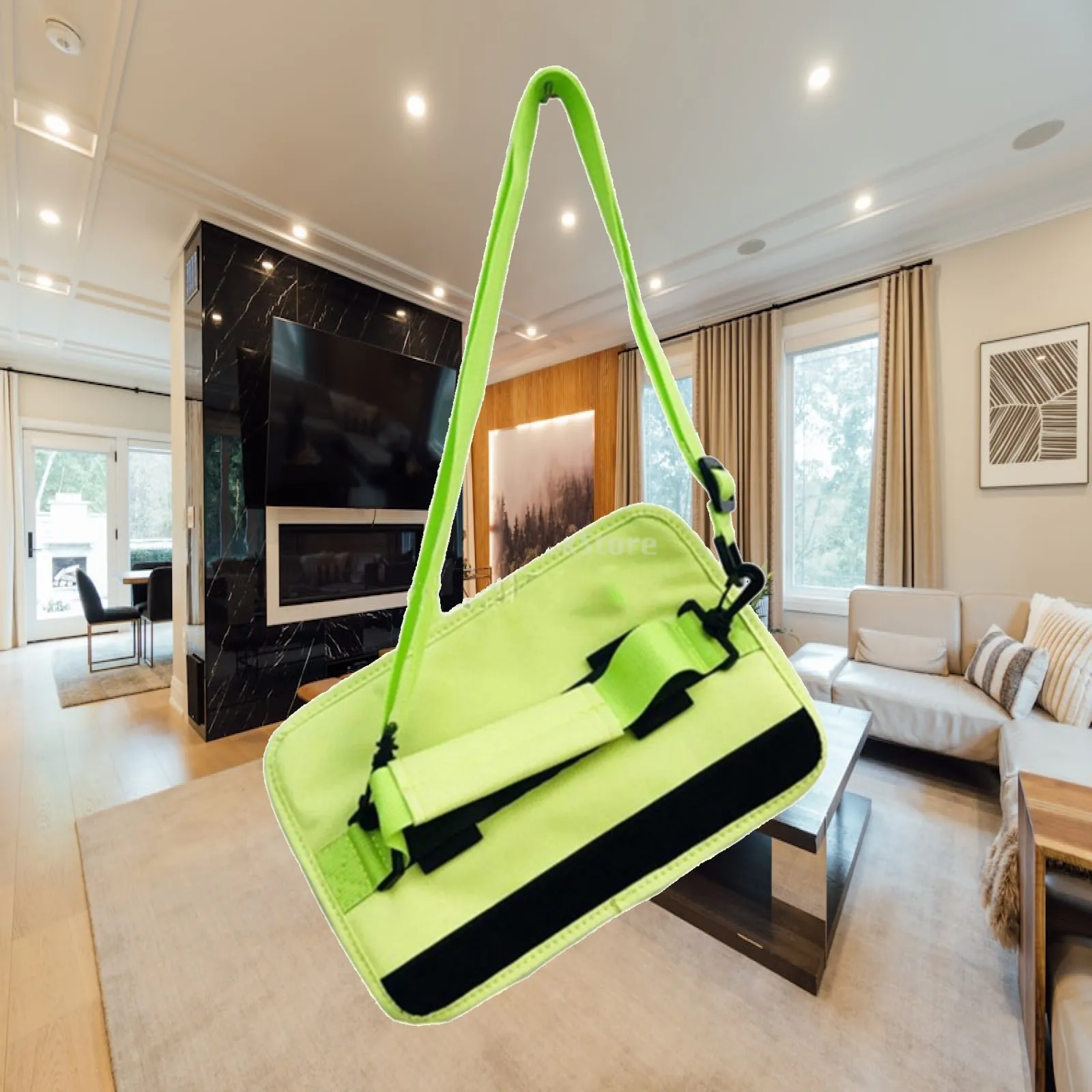 Portable Golf Club Bag for Irons with Shoulder Strap Folds to Small Size for Trunk Storage Driving Range Use