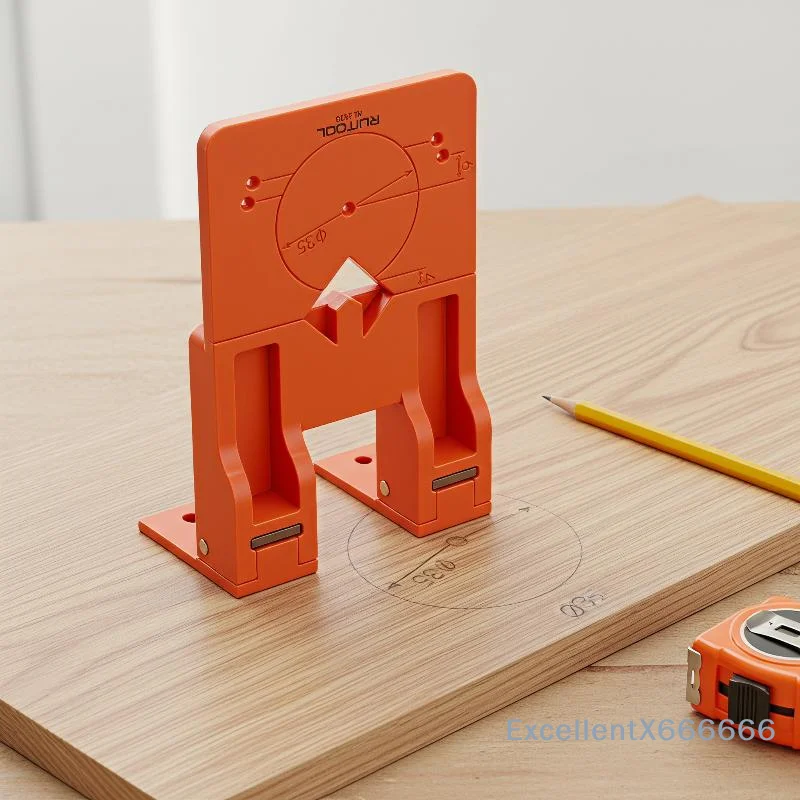 Magnetic Fixing Plate Hinge Installation Fixing Plate Portable Woodworking Cabinet Door Hinge Mounting Auxiliary Tool