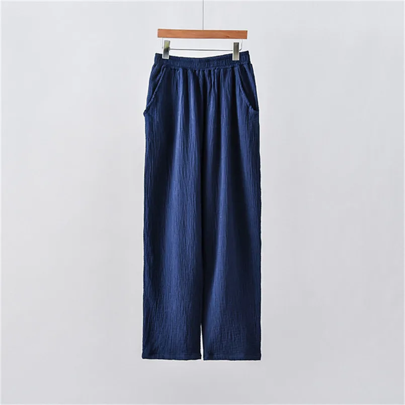 Elegante Doppeldecker-Baumwollhose, lässig, locker, elastische Taille, Bleistifthose, Pantalon, Damen-Bürohose in Übergröße