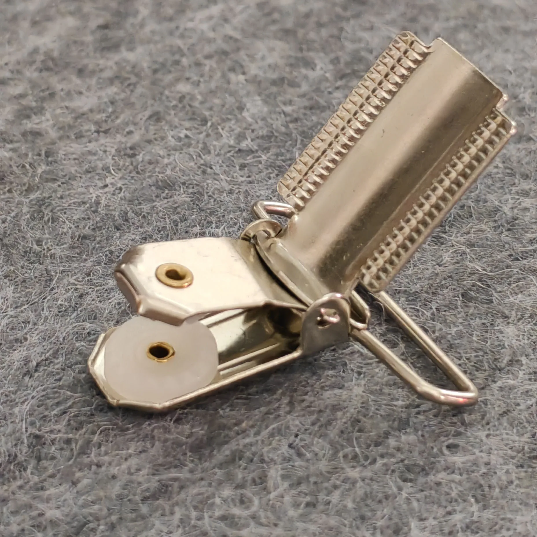 35mm Sillver metal suspender clip gallus hook suspender holder clips suspender metal aduster buckle replacment 12pcs