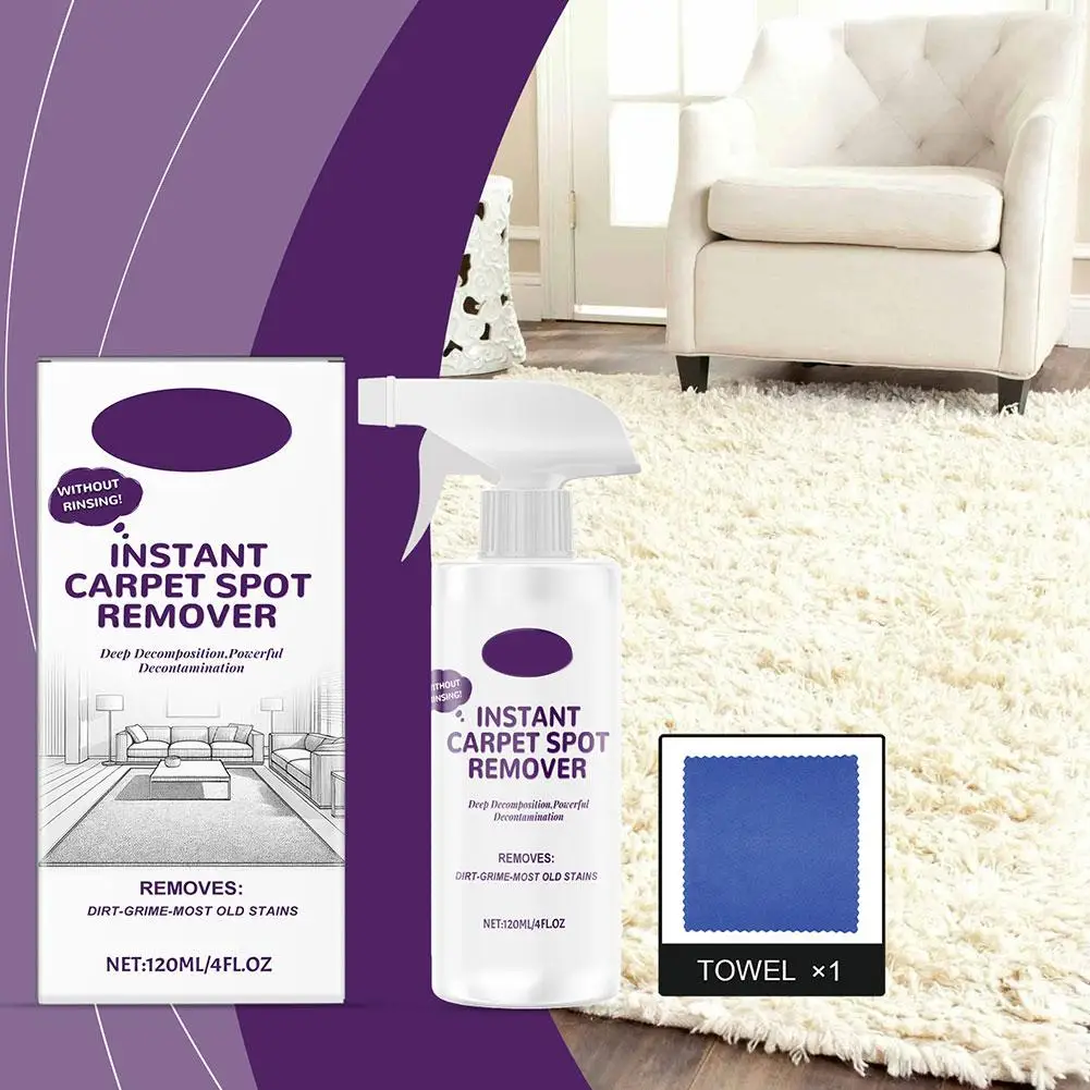 

Carpet Cleaner Liquid Safe Lasting Powerful Stains Sofa Surfaces Detergent Clean Multifunctional Carpet Remover Fabric Frag K2S6