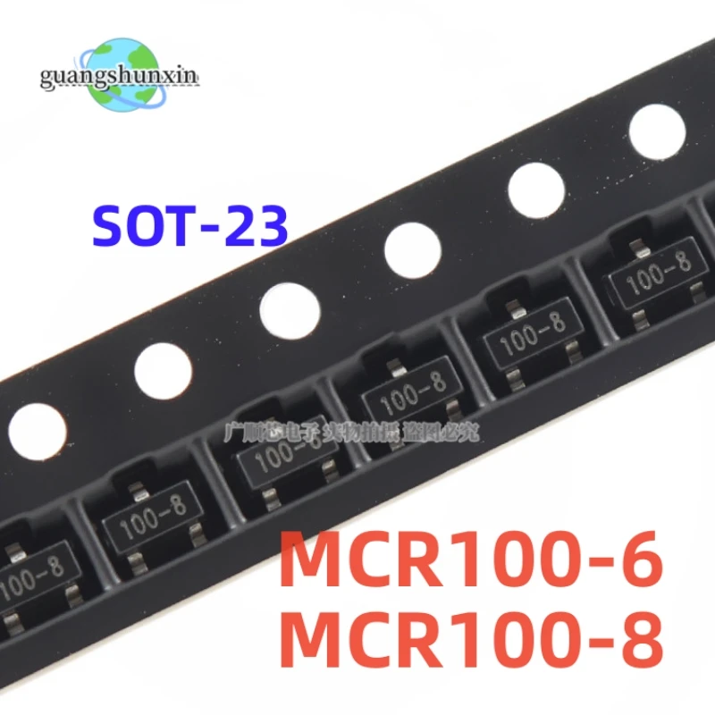 50pcs MCR100-6 SOT-23 MCR16 100-6 1A 400V MCR100-8 SOT-23 MCR100 100-8 MCR1006 new and original IC Chipset