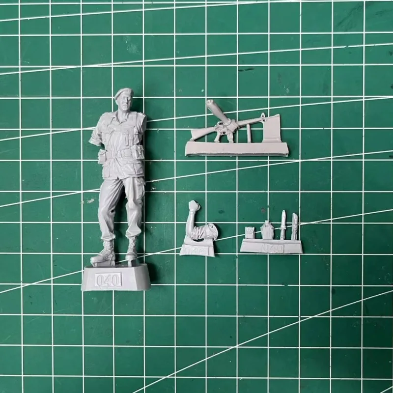 1/35 Scale Resin Figure Model Kit Vietnam War U.S. Army Special Forces Officer Micro Scene Layout Unpainted Unassembled DIY Toys