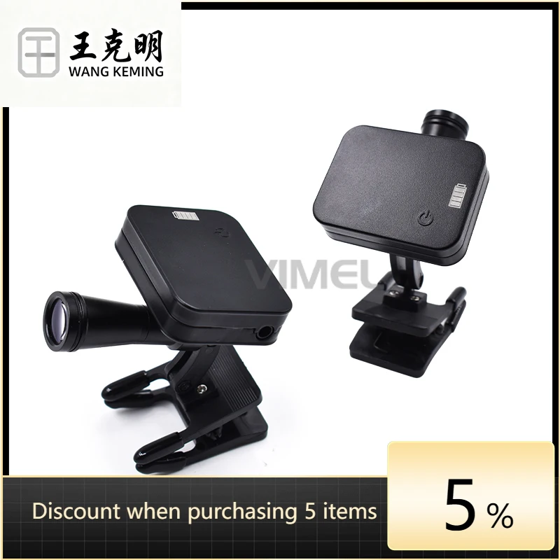 Wireless den tal Loupe Headlight 5W High Brightness LED Lamp for Binocular den tal Loupes Clip-on Portable den tal Head Lamp