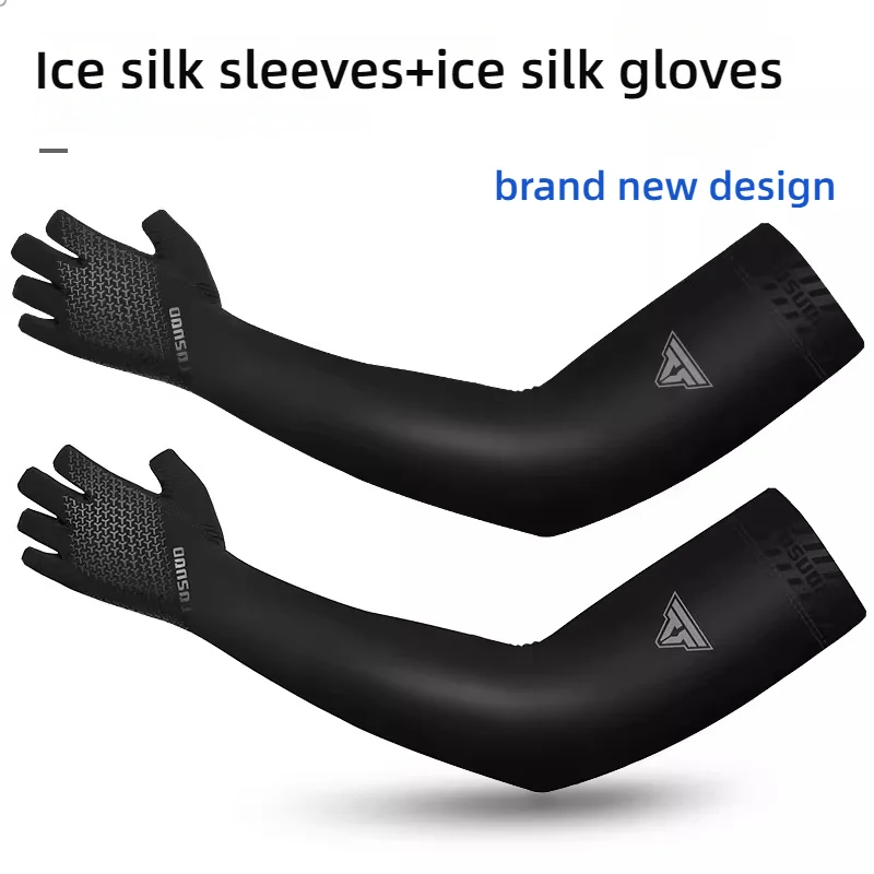 

1 пара охлаждающих нарукавников для женщин и мужчин, спортивные перчатки для бега, УФ-защиты от солнца, перчатки для рыбалки, езды на велосипеде, вождения