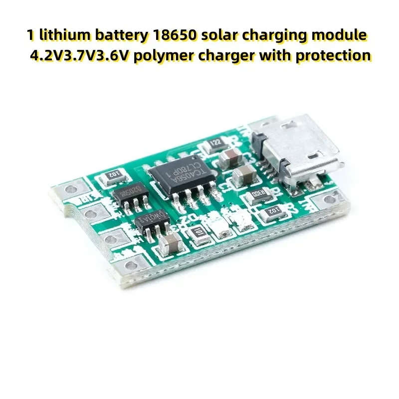 4 Stück 1 Lithium-Batterie 18650 Solar-Lademodul 4,2 V 3,7 V 3,6 V Polymer-Ladegerät mit Schutz