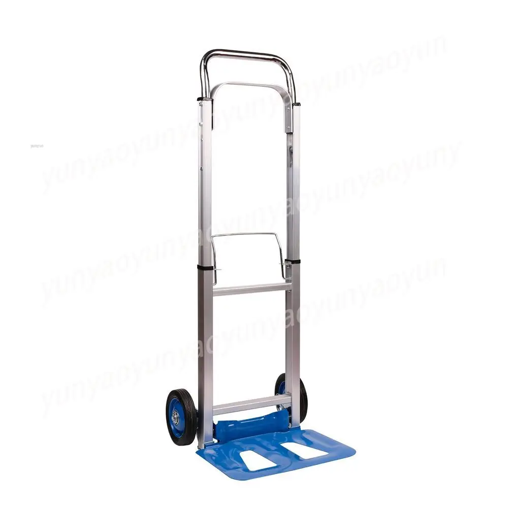 Heavy Duty Aluminium Folding Sack Trolley Hand Truck Barrow Transport Wheels Extendable Handle 100 kg