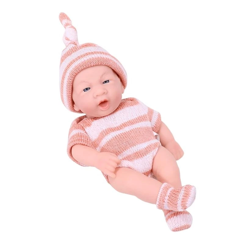 Reborns Simulation Baby Spielzeug Reborns Pullover Vinyl Kinder Kleid Mädchen 15UB