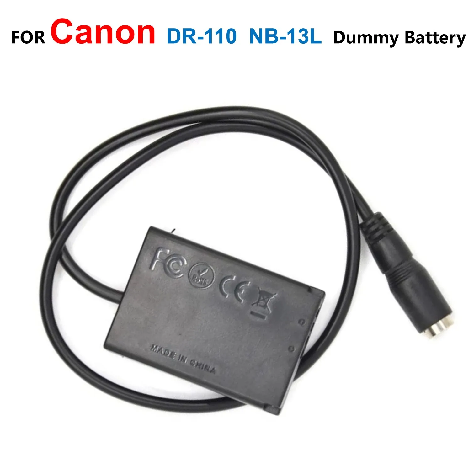 

NB-13L NB13L Dummy Battery DR-110 DR110 DC Coupler For Canon PowerShot G5 G7 X Mark II G5X G7X MII G9X S620 S720