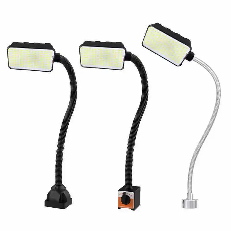 15W/20W LED Machine Tool Work Table Lamp 220V Strong/Switch Magnetic Lathe Factory Industrial Equipment Maintenance Light 24v36v