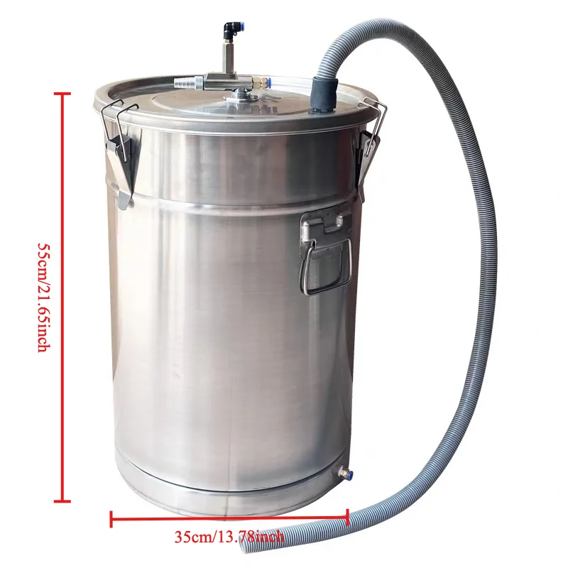 Big Size Powder Tank Fludized Portable Stainless Hopper Barrel for Powder Coating Machine