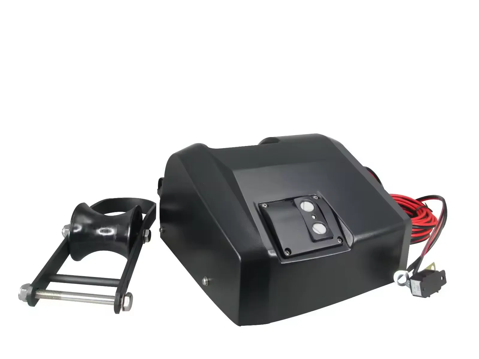 Cabrestante de anclaje eléctrico con caja de plástico resistente para RV, barco, Kayak, acoplamiento marino, equipo de elevación y tracción