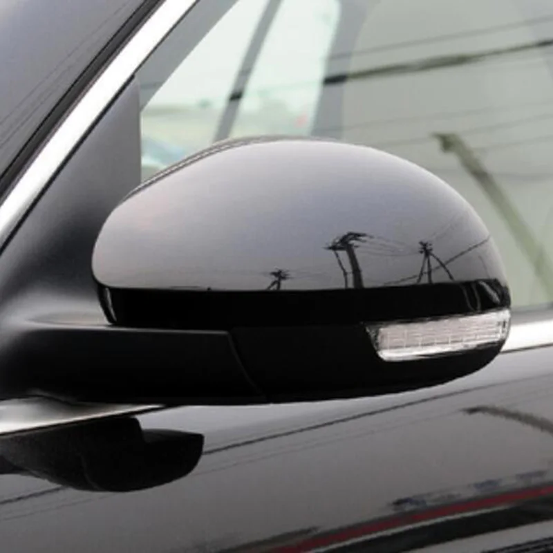 For VW TIGUAN 2010~2016 Replacement Clip-on Side Rear View Mirror Cover Shell Cap Housing Left Right White Gloss Black