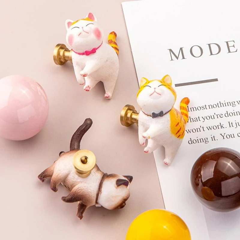 

Animal Knobs For Cabinets And Drawers Cat Drawer Pulls And Knobs For Kids Boys Girls Decorative Dresser Knobs For Kitchen