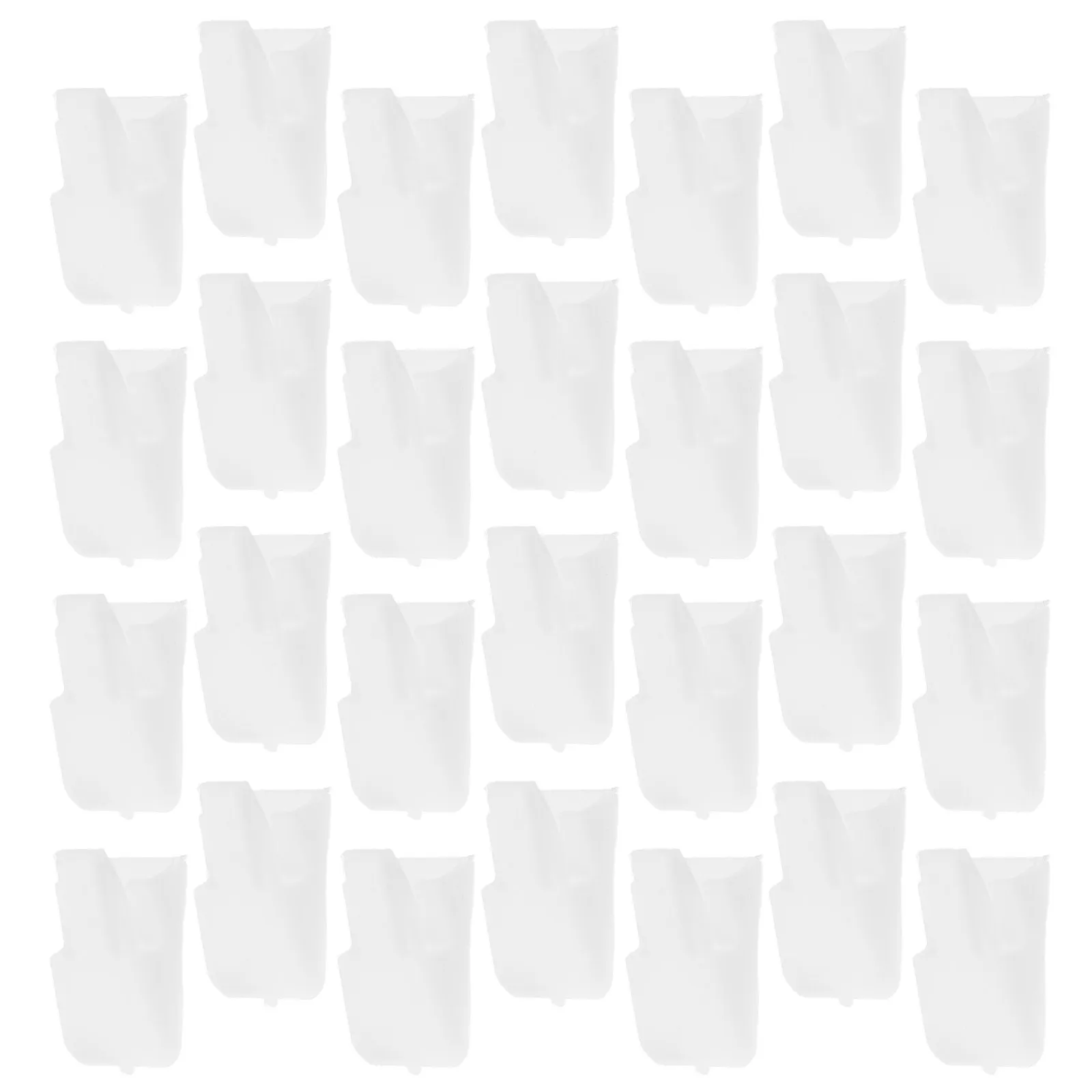 50Pcs Plastic Ring Display Stand Jewelry Organizer Single Finger Ring Holder Clear Pedestal for Engagement Wedding Selling