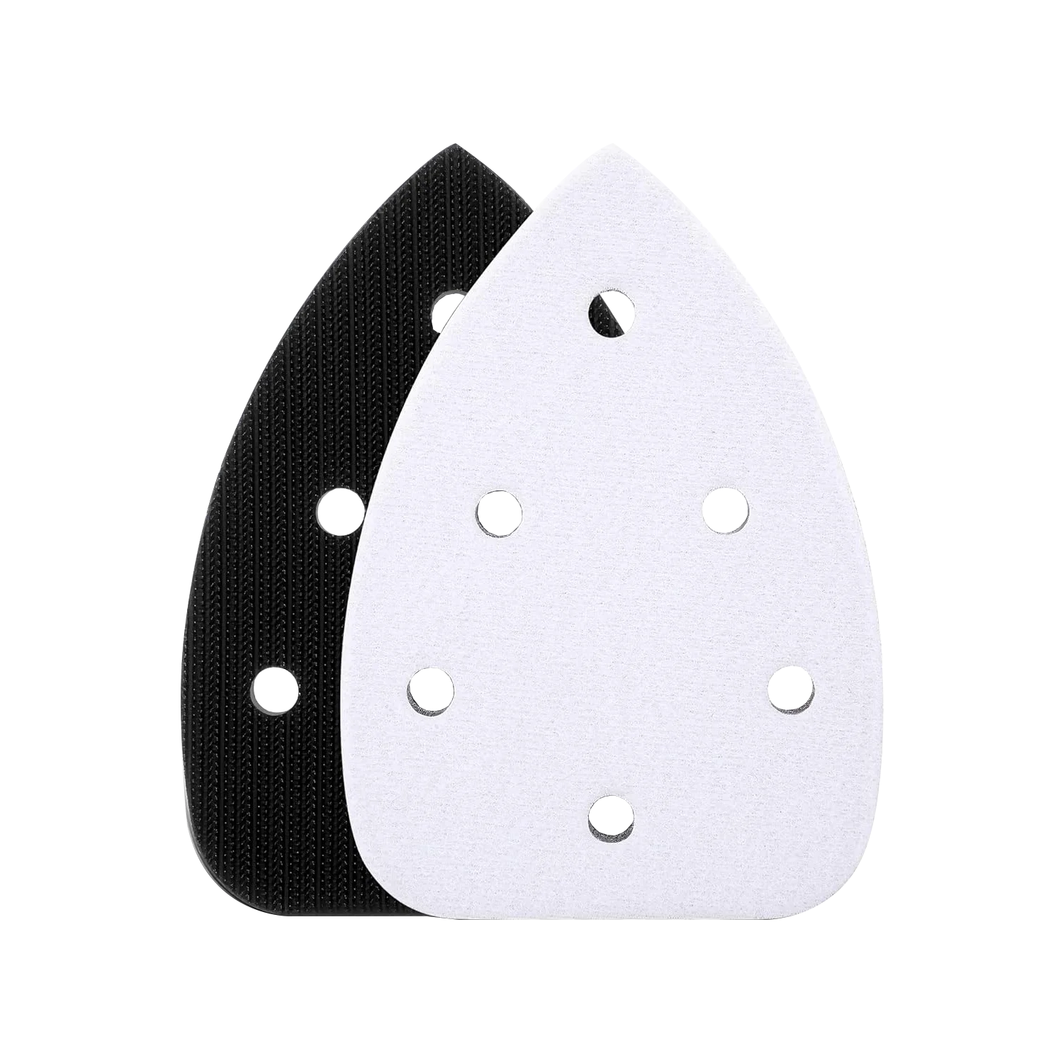6-Hole Foam Sanding Pad for Ryobi, Hook & Loop Backing, Flexible Detail Sander Interface Pad