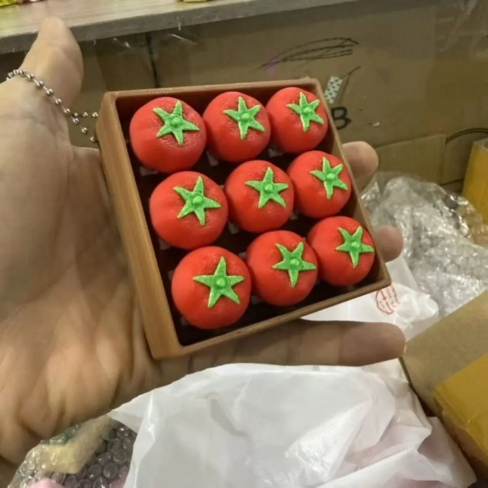 NineGrid Fruit Keycaps Clicker Simulation Bag Pendants Press Button Keychain 3D Printed PLA Material Keyboard Pendants Backpack