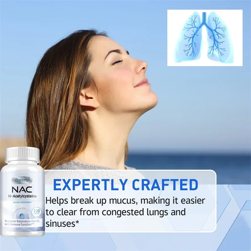 NAC - N-Acetylcysteine - Supports Liver, Detox Immune, Cellular & Respiratory Health