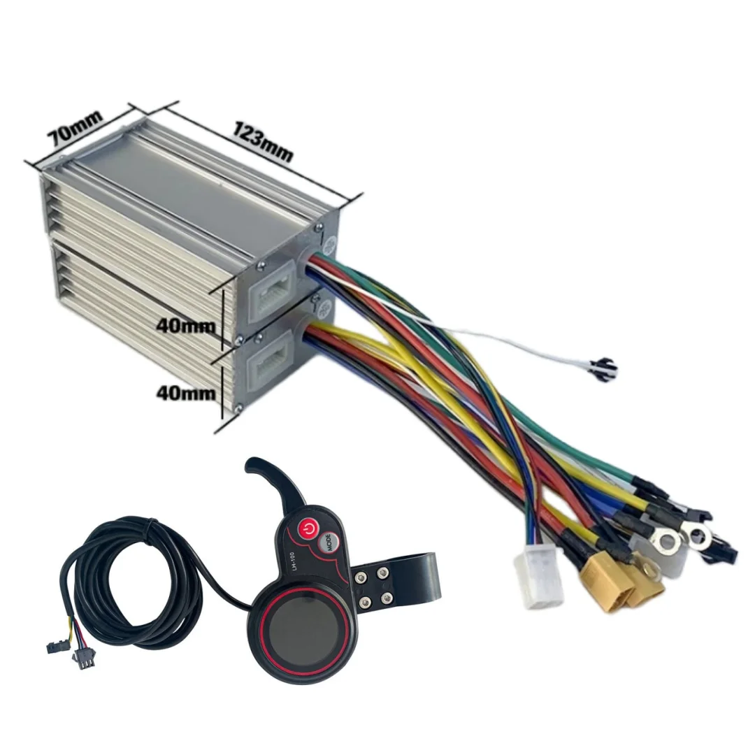 

Комплект для переоборудования контроллера электрического скутера Yunli 25A 28A Комплект контроллера двигателя для 48V 52V 60V Dual Motor E Scooter