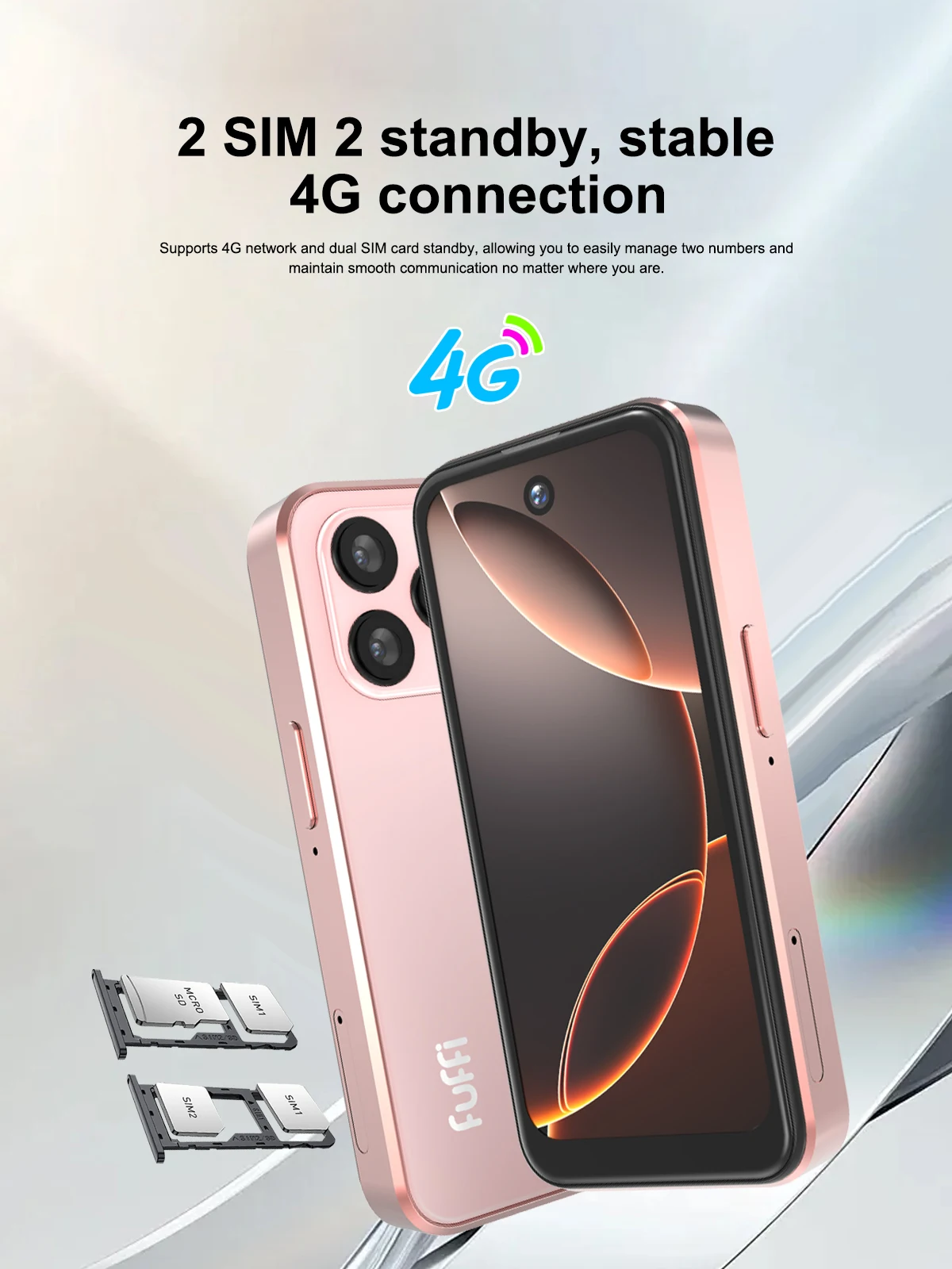 هاتف Fuffi XS16 Mini Phone 4G LTE Android10.0 الذكي 4GB RAM 32GB ROM 4 "عرض كاميرا 5MP ثنائي الشريحة مع متجر اللعب WhatsAPP
