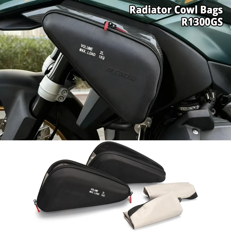 

Motorcycle Left Right Radiator Cowl Bags Side Fairing Tool Bag 1KG For BMW R1300GS 2023 2024 2025 R 1300 GS GS1300 R 1300GS