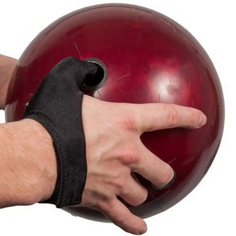 Protector de agarre de dedo de bolos antidesgaste, Protector de pulgar de bolos elástico, guante Protector ligero y compacto, estabilizador de pulgar