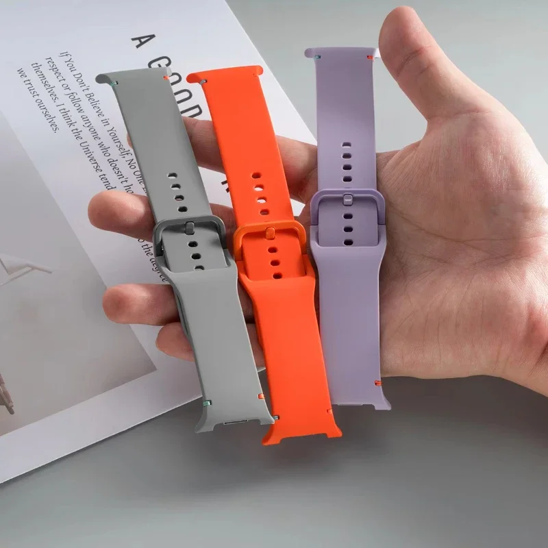 حزام سيليكون رسمي لساعة سامسونج جالاكسي 8 40 ملم 44 ملم سوار معصم قابل للتنفس ساعة جالاكسي 8 ملحقات الساعة الذكية الكلاسيكية
