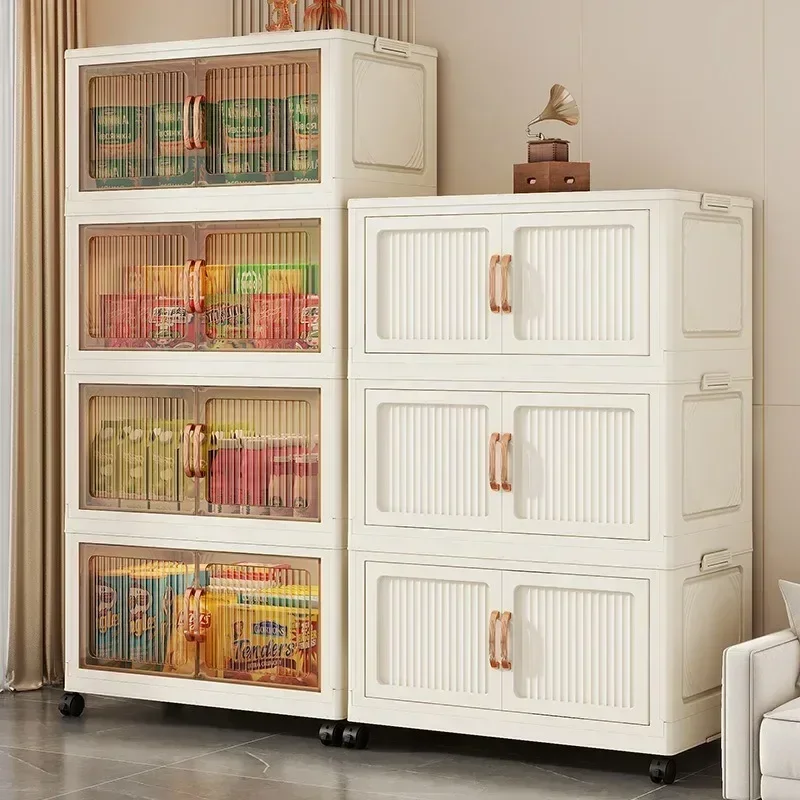Toy finishing cabinet Clothing storage box Installation-free folding storage cabinet Household large multi-layer locker caja alm