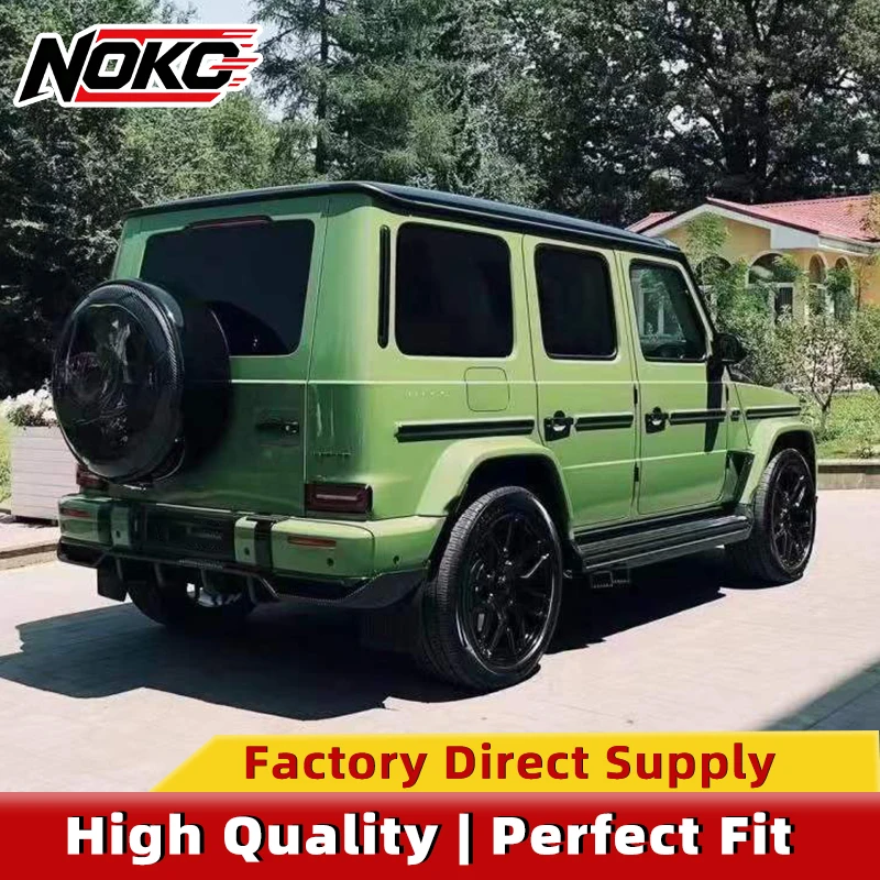 TopCar Style Dry Carbon Spare Tire Cover 1:1 OEM Fit for Mercedes G Wagon W464 W465 G63 Rear Wheel Cover Exterior Carbon