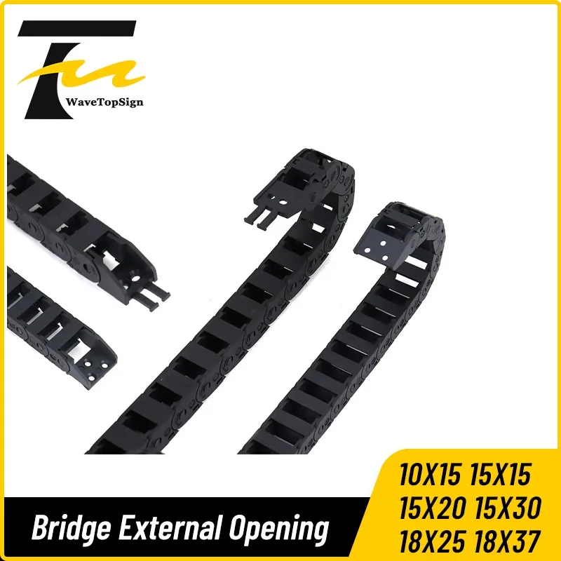 

Нейлоновая кабельная цепь wavetopsign 10x15, 15x15, 15x20, 15x30, 18x25, 18x37, R28, 38, 48 мм, с внешним открыванием для станков