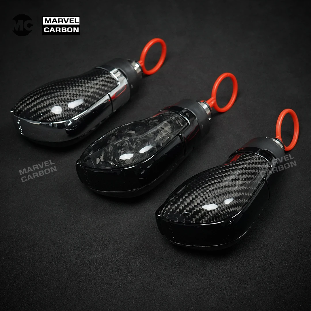 Real Carbon Fiber Car Automatic Gear Shift Knob For Golf MK7 MK7.5 Golf R Scirocco Forged Carbon Fiber Automatic Gear Shift Knob