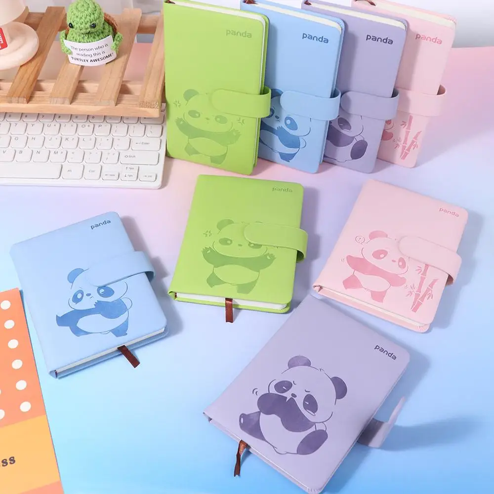 Durable A6 B6 Pocket Notebook Panda Mini Portable Handbook 192 Pages Waterproof Cover Diary Book Stationery